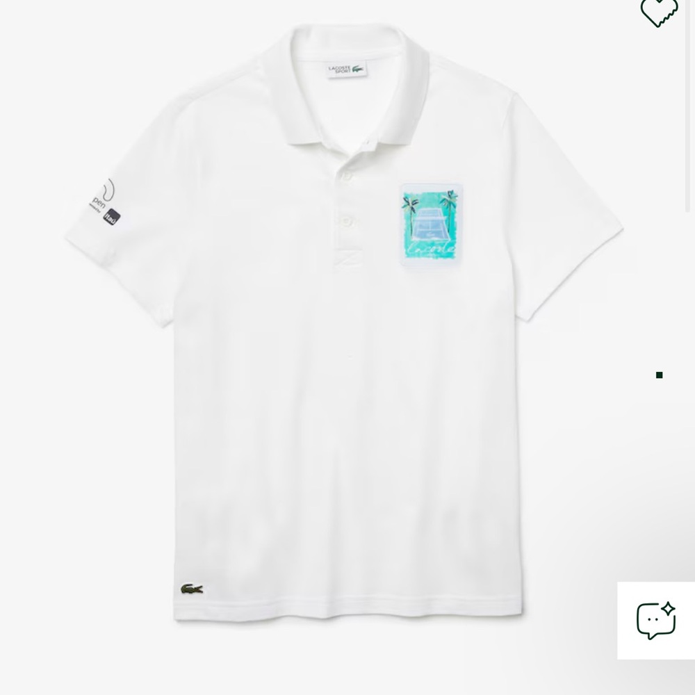 Lacoste Men’s SPORT Miami Open‎ Edition Ultra-Light Cotton Polo NWT MED